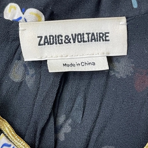 Zadig & Voltaire Vendrix Flower Vintage Jacket . Size: 38 $358 - Picture 7 of 9